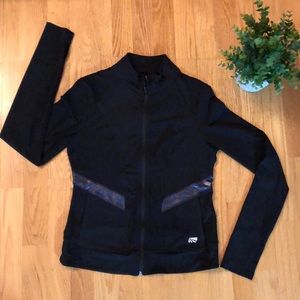 Marika Dry Fit Black Zip Up Jacket, Small